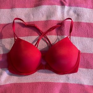 Victoria’s Secret red bra, size 34D